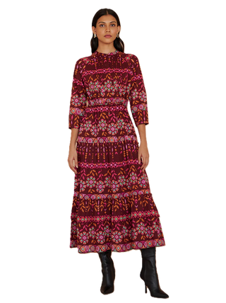 Bazaar Dress - Rhubarb