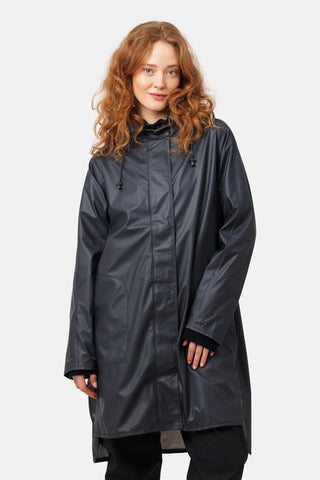 Long Raincoat - Dark Indigo