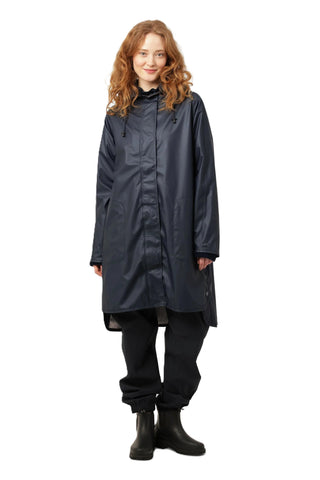 Long Raincoat - Dark Indigo