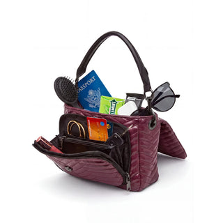 Think Royln The Muse - Moto Quilting Glossy Deep Burgundy