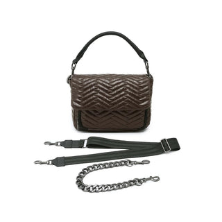 Think Royln The Muse - Moto Quiliting Glossy Chocolate
