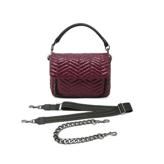 Think Royln The Muse - Moto Quilting Glossy Deep Burgundy