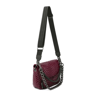 Think Royln The Muse - Moto Quilting Glossy Deep Burgundy