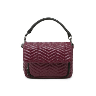 Think Royln The Muse - Moto Quilting Glossy Deep Burgundy