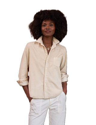 Relaxed Button-Up Shirt - Vintage White