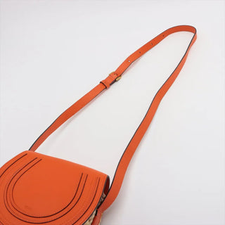 Chloe Orange Marcy Basket Small Crossbody