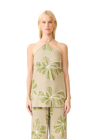 Curaae Carmelia Top - Khaki Green
