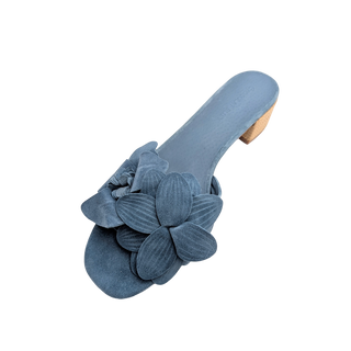 Baja Heel - Blue Suede