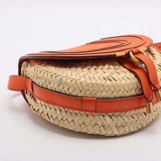 Chloe Orange Marcy Basket Small Crossbody