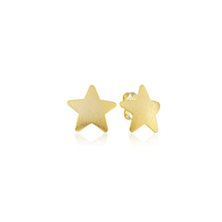 Sheila Fajl Lana Star Studs - Brushed Gold