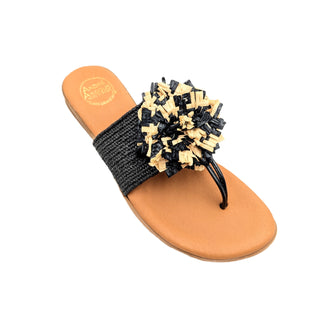 Andre Assous Nara Sandal - Black/Natural