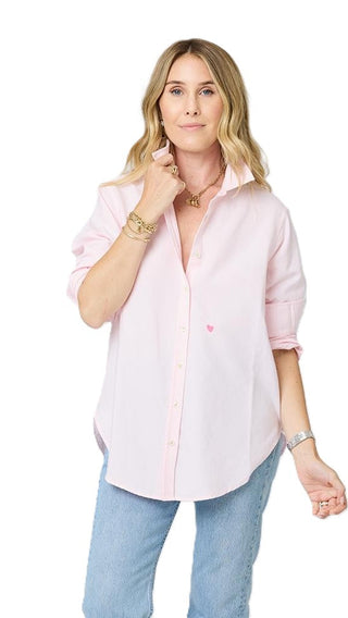 Kerri Rosenthal Mia Lightweight Oxford Shirt - Oxford Pink