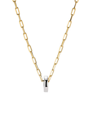 Jasper Pendant Necklace - Gold