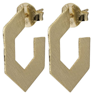 Small Burke Hoops - Gold