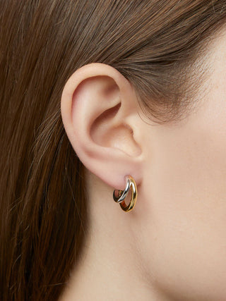 Ana Luisa Scarlett Double Hoop Earrings - Two Tone