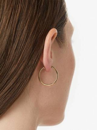 Ana Luisa Lo Slim Endless Hoops - Medium - Gold