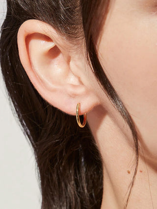 Ana Luisa Lo Slim Endless Hoops - Small - Gold