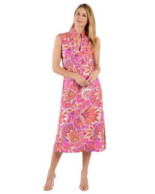 Jude Connally Kristen Maxi - Stained Glass Hot Pink