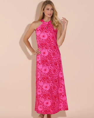 Bernadette Dress - Painted Paisley Red