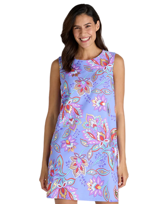 Jude Connally Yolanda Stretch Poplin - Floral Bluebell Gold