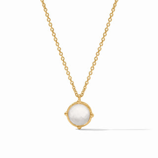 Honeybee Solitaire Necklace - Iridescent Clear Crystal
