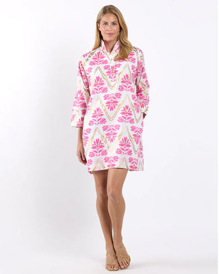 Helen Dress - Gilded Flora White/Gold