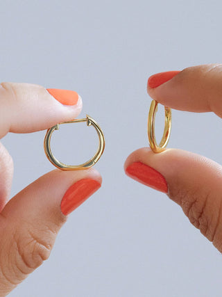 Lo Slim Endless Hoops M - Gold
