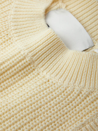 525 - Demi High Crew Neck Tank - Lemon Icing