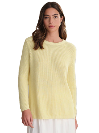525 American Emma Crewneck Sweater - Lemon Icing