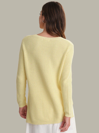 525 American Emma Crewneck Sweater - Lemon Icing