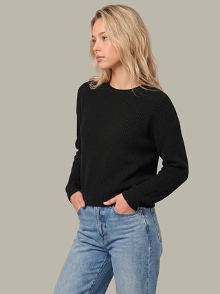 525 America Daphne Cropped Pullover - Black