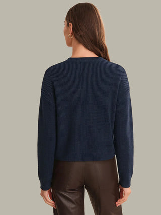 525 America Daphne Cropped Pullover - Dark Blue