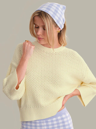 525 - Sequoia Oversized Boxy Tee - Lemon Icing