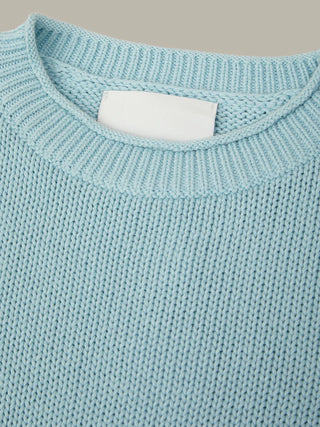 525 America Banks Rolled Edge Sweater Tee - Winter Sky