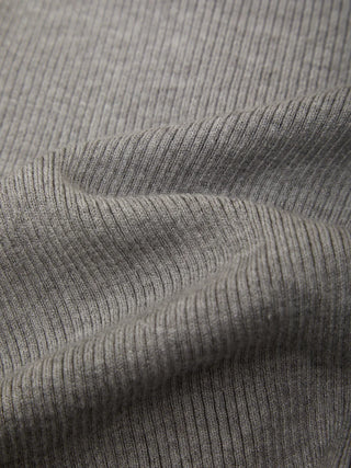 525 America Emmeline Rib Layered Henley - Heather Grey Combo