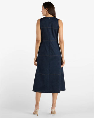 Jude Connally Blake Dress - Navy Saddle