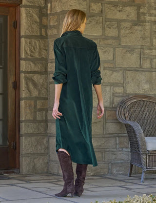 Frank & Eileen Maxi Shirtdress - Peacock