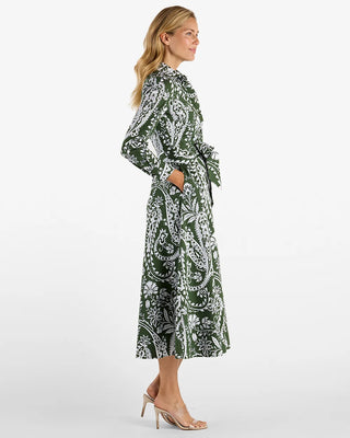 Jude Connally Kitty Stretch Poplin Dress - Wild Paisley/Navy Loden
