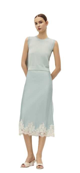 Elodie Flora Top - Blue Haze