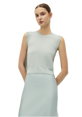 Elodie Flora Top - Blue Haze