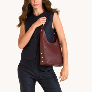 Hammitt Tim Med - Cherrywood Pebble/Brushed Gold