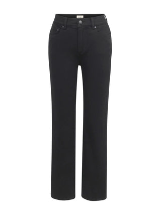 DL1961 Mara Straight: Mid Rise Instasculpt Ankle - Black
