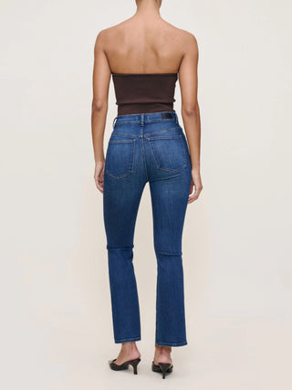 DL 1961 Bridget Boot: High Rise Instasculpt Crop - Raindrop