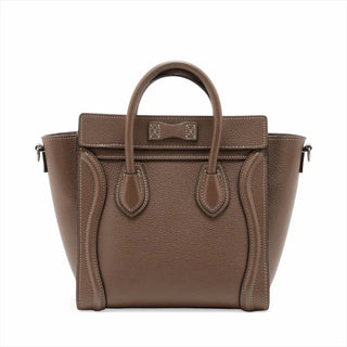 Celine Brown Nano Luggage Shopper