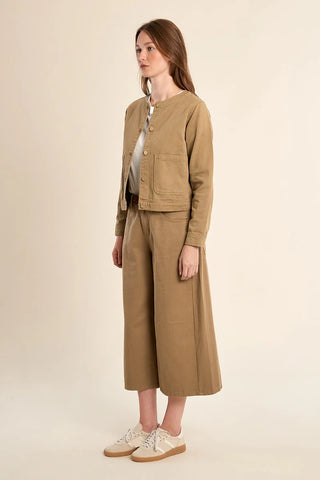 Molly Bracken - Ladies Woven Jacket - Khaki