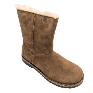 Uppsala Zip Shearling Suede - Dark Tea
