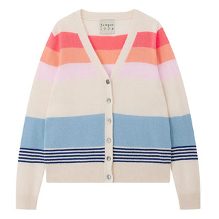 Deckchair Stripe Cardigan - Jasmine Multi