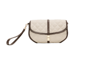 MZ Wallace Small Astor Convertible Clutch - Sandy Linen
