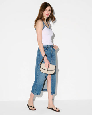 MZ Wallace Small Astor Convertible Clutch - Sandy Linen