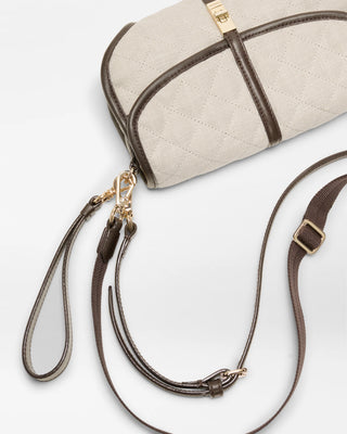 MZ Wallace Small Astor Convertible Clutch - Sandy Linen